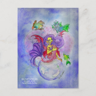 SEA FAIRY & FRIENDS Postcard