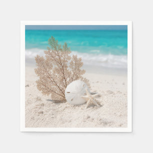 Sea Fan With Sand Dollar and Starfish Napkins