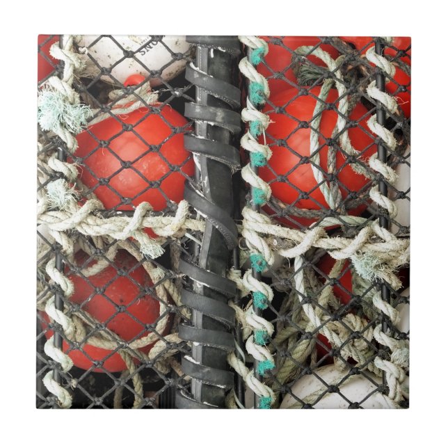 SEA FISHING CERAMIC TILE (Front)