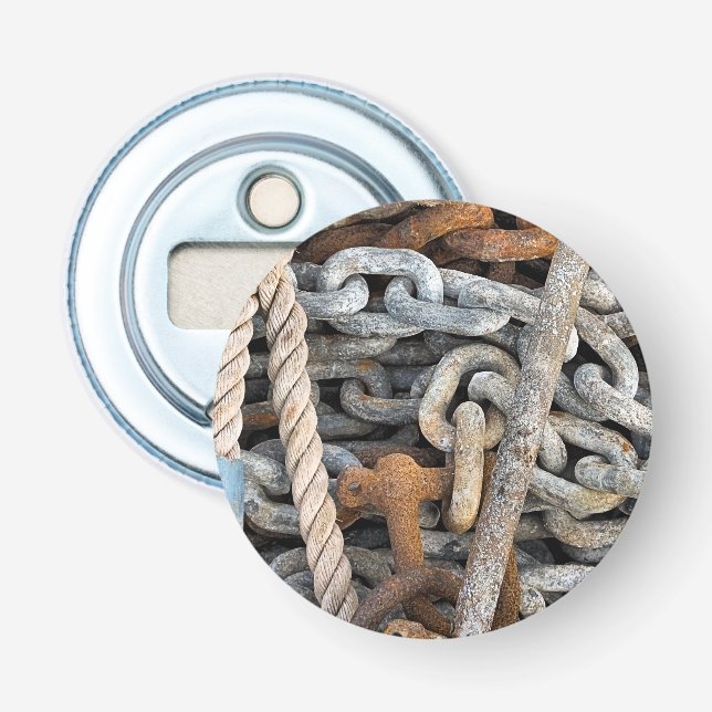 SEA FISHING CHAIN AND ROPE BOTTLE OPENER (Front)