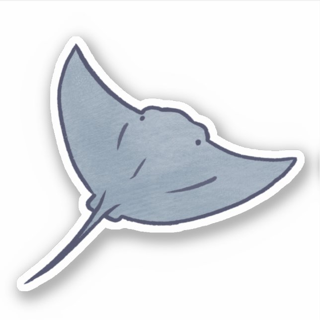 Sea Flap Flap Bat Ray Sticker (Front)