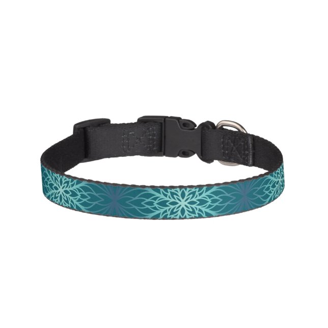 Sea flower mandala  pet collar (Front)