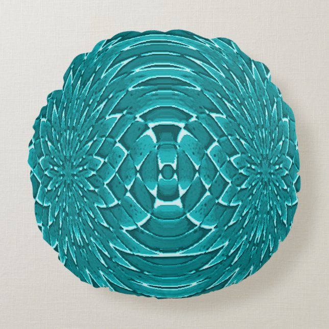 Sea Flowers..... Round Pillow (Front)