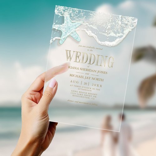 Sea Foam Beach Wedding ID837