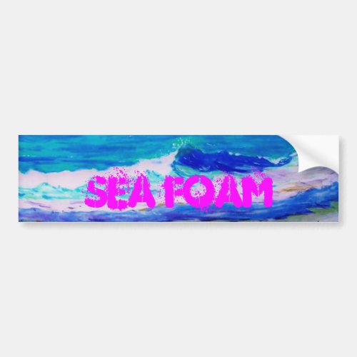 Sea Foam Bumper Sticker