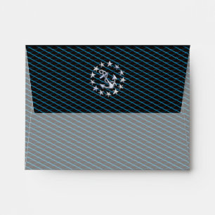 Sea Foam Chrome Yacht Flag Automotive Grille Print Envelope