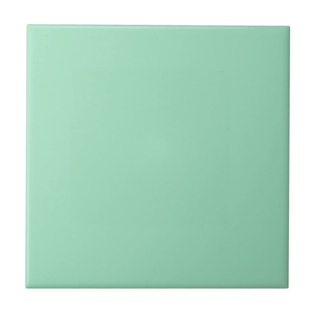 Sea Foam Green Ceramic Tile (Front)