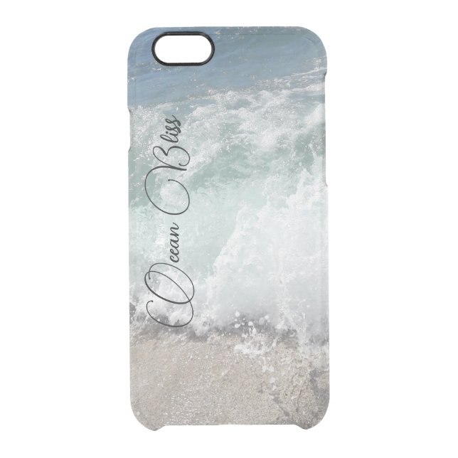 Sea Foam Ocean Bliss Personalized Uncommon iPhone Case (Back)