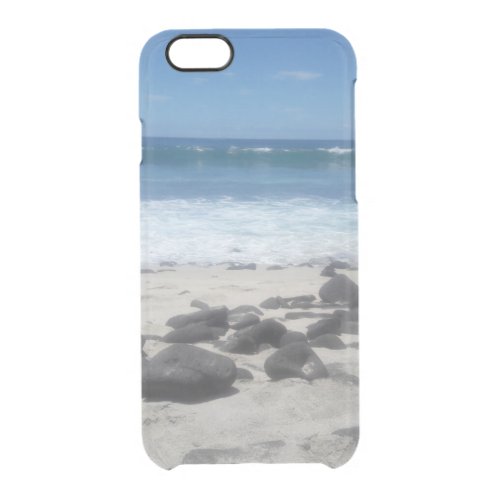 Sea Foam Ocean Lava Beach    Clear iPhone 66S Case