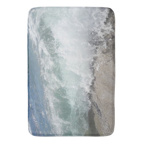 Sea Foam Ocean Waves  Bath Mat