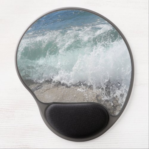 Sea Foam Ocean Waves Gel Mousepad