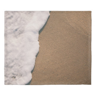 Sea foam on sand duvet cover