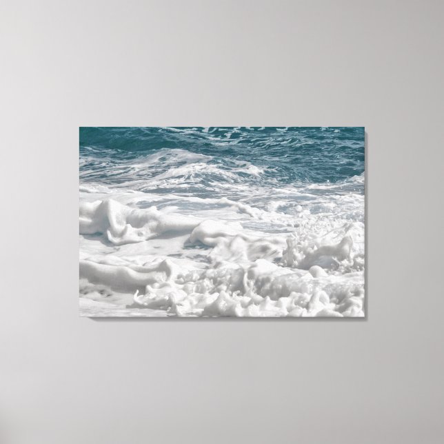 sea foam wrapped canvas print (Front)