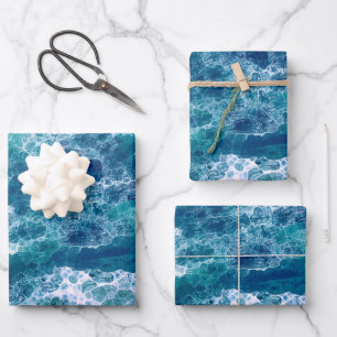 Sea Foam Wrapping Paper Sheets