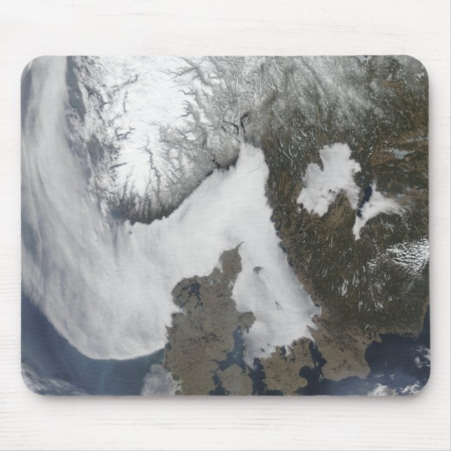 Sea Fog in Scandinavia Mouse Pad (Front)