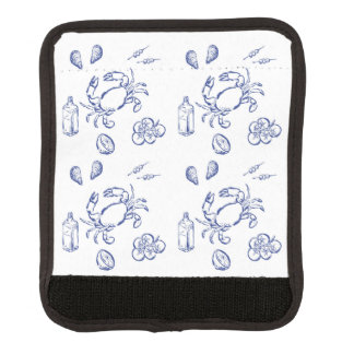 Sea Food Minimalism Luggage Handle Wrap