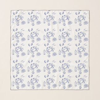 Sea Food Minimalism Scarf