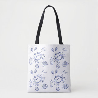Sea Food Minimalism Tote Bag