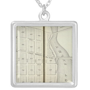 Sea Girt and Spring Lake Beach, Monmouth County Silver Plated Necklace