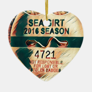 Sea Girt Ornaments Keepsake Zazzle Sea Girt Beach Badge Ceramic Ornament
