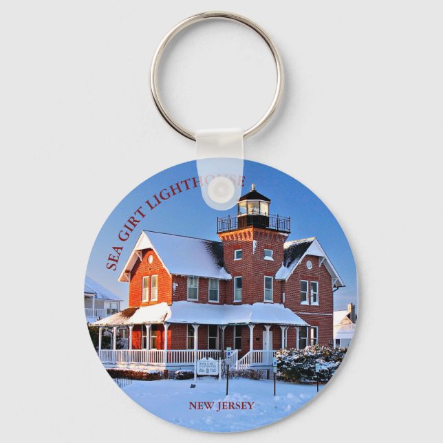 Sea Girt Lighthouse New Jersey Keychain (Front)