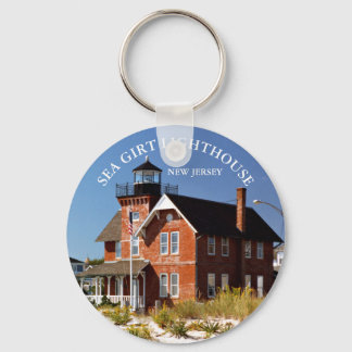 Sea Girt Lighthouse, New Jersey Round Keychain
