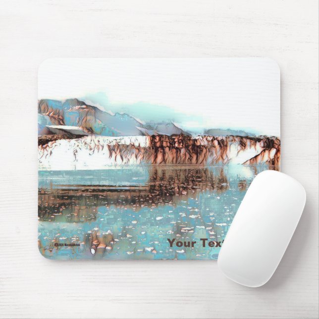 Sea Glacier Mouse Pad (With Mouse)