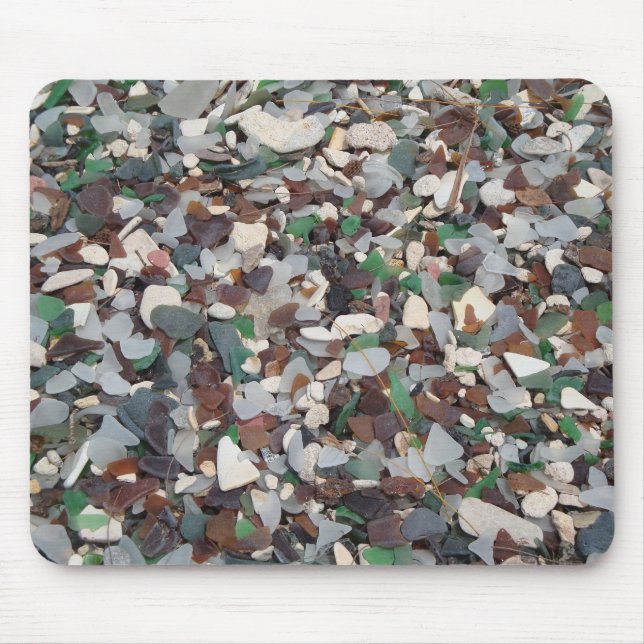 Sea Glass at Glass Beach - Bermuda Mouse Pad (Front)