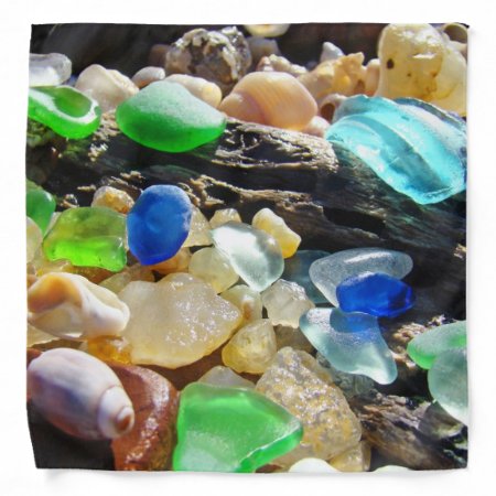 Sea Glass Bandanas Beach Shells Agate Rocks Coast
