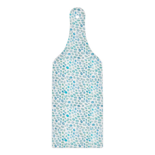 Sea Glass Beach Coastal Pebble Cutting Board (Front)