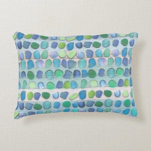 Sea Glass Beach Driftwood Decorative Pillow