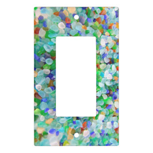 Sea Glass Beach Glass Decor Light Switch Cover