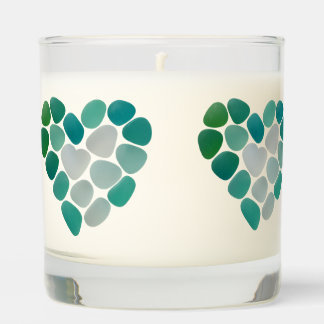 sea glass candle