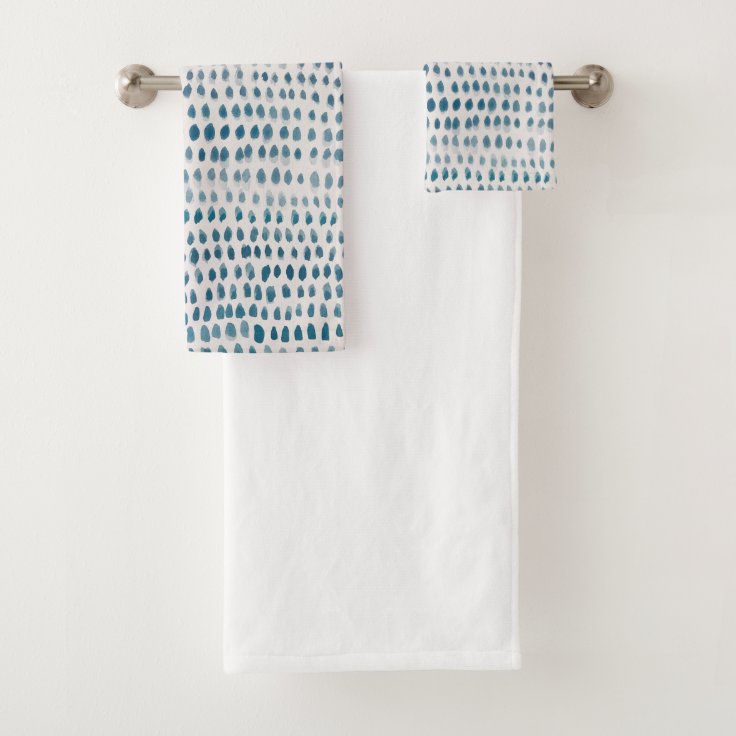 Sea Glass Coastal Boho Bath Towel Set | Zazzle