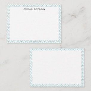 Sea Glass Coastal Ocean Wave Texture Note Card