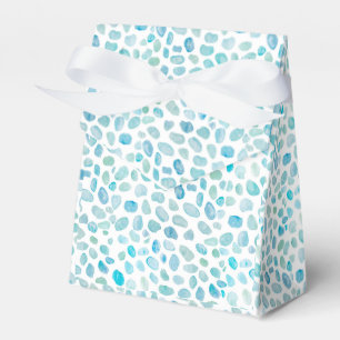 Sea Glass Coastal Pebble Favor Boxes