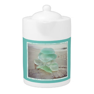 Sea Glass Collector Tea Pot