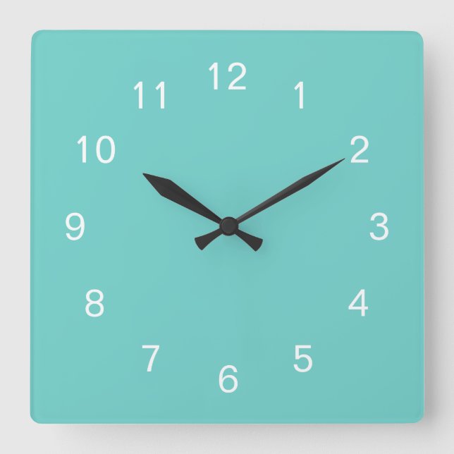Sea Glass Color Wall Clock (Front)