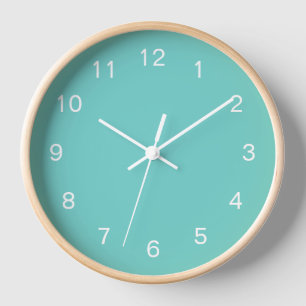 Sea Glass Color Wall Clock