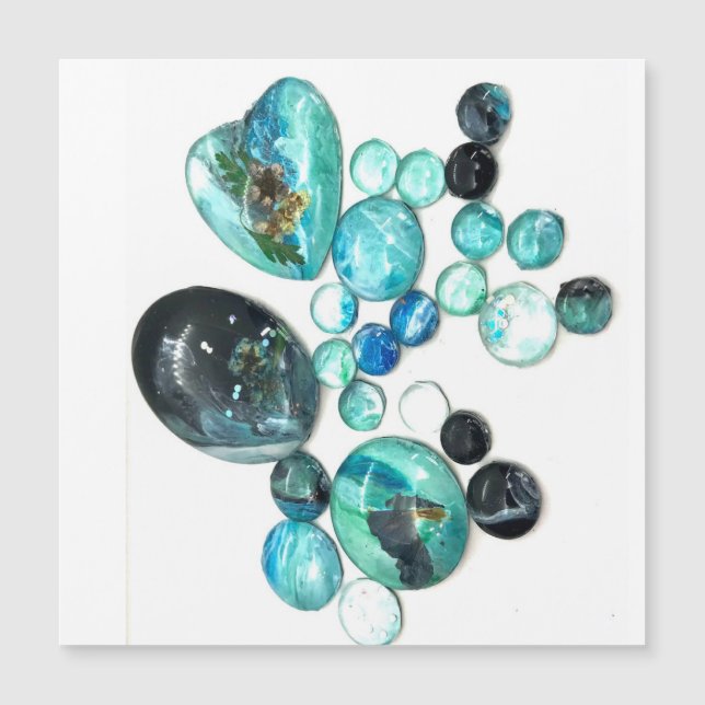 Sea glass colors flowers and bling  (Front)