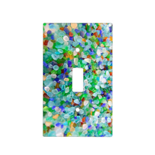 Sea Glass Decor Light Switch Cover