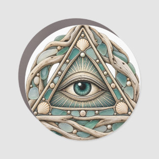 Sea Glass Eye 3in Car Magnet