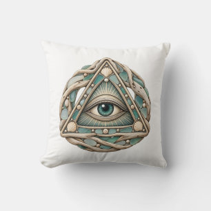 Sea Glass Eye Throw Pillow