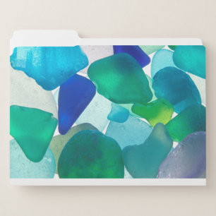 Sea Glass File Folders