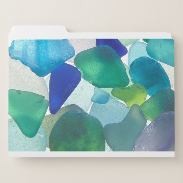 Sea Glass File Folders (Front Left)