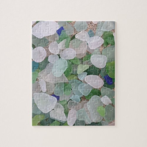 Sea glass from the ocean jigsaw puzzle