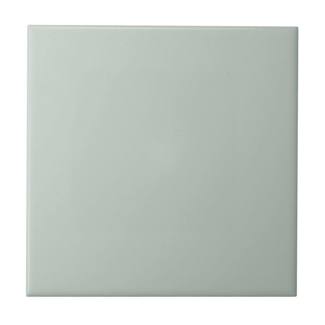 Sea Glass Green Solid Color Ceramic Tile (Front)