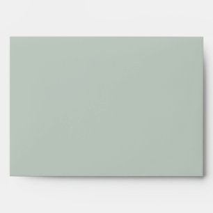 Sea Glass Green Solid Color Envelope