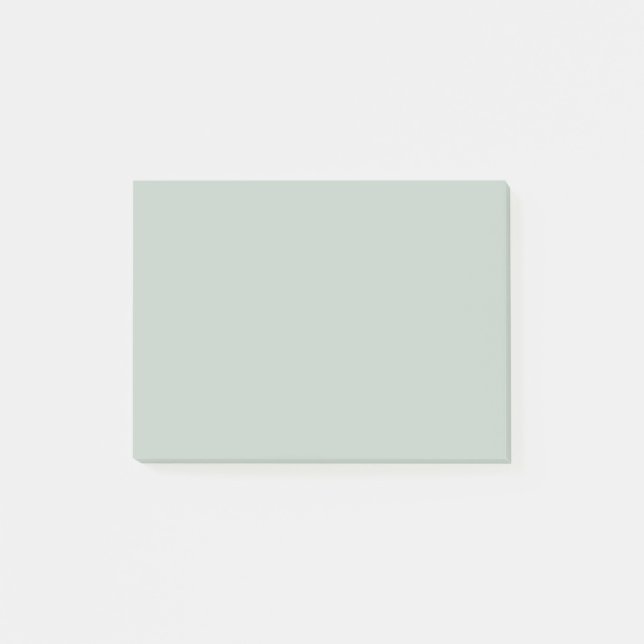 Sea Glass Green Solid Color Post-it Notes (Front)
