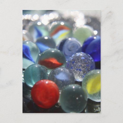 Sea Glass Marbles Postcard